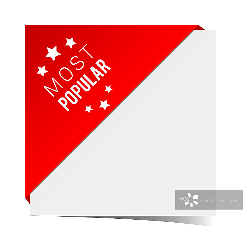 带有最受欢迎字样的纸张插图图片素材