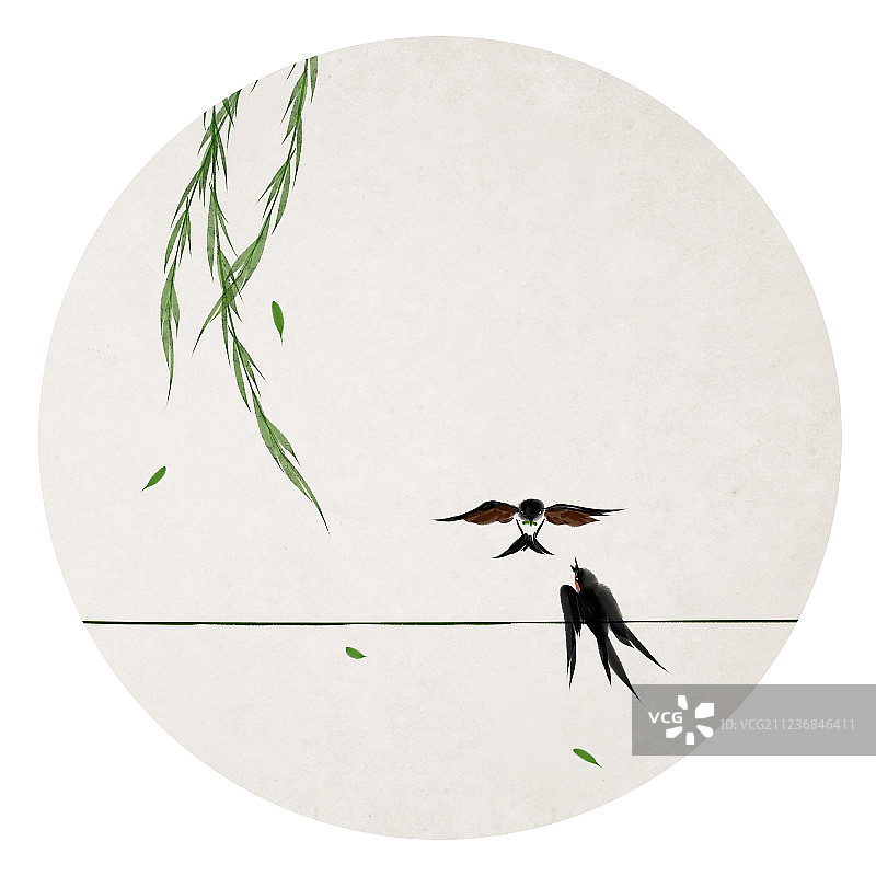 燕子插画图片素材