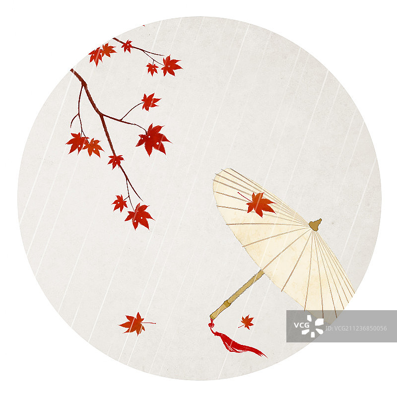 枫叶雨图片素材
