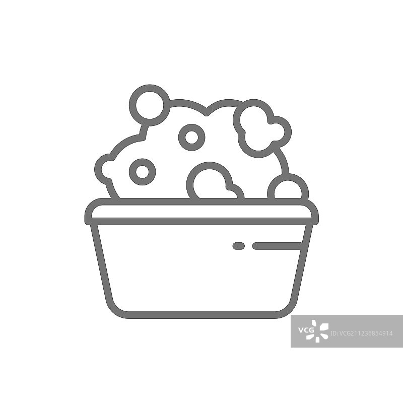带肥皂水的洗脸盆洗衣线图标图片素材