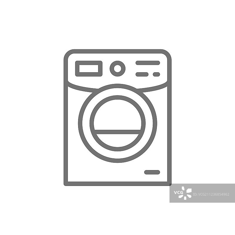 洗衣机线条图标图片素材