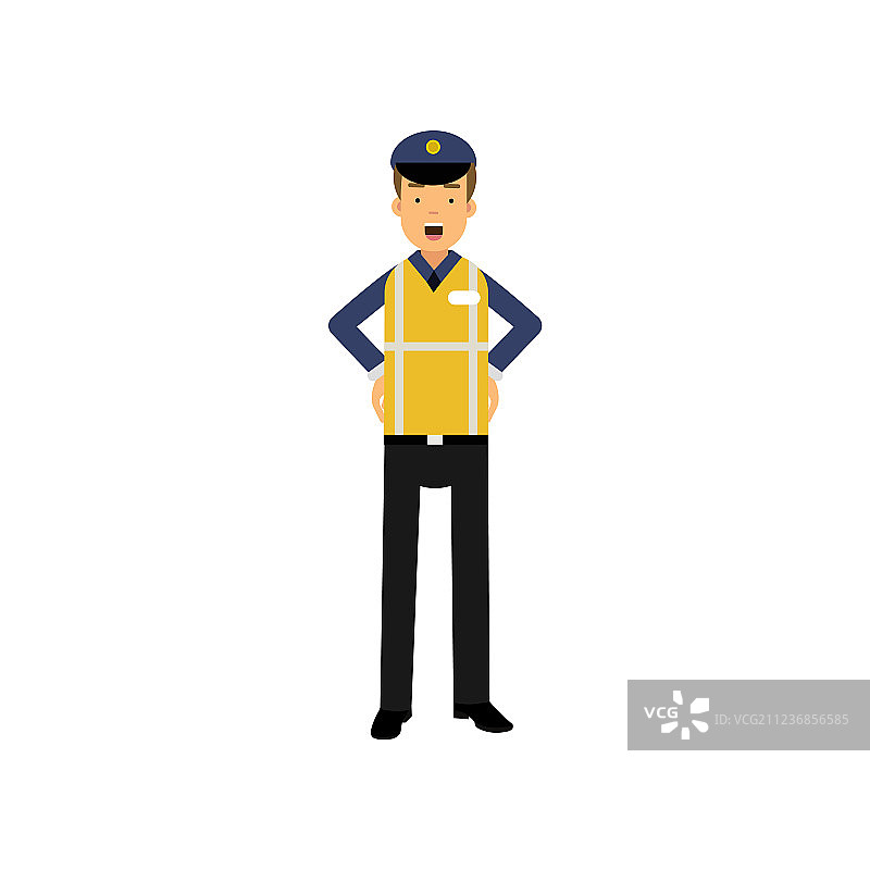 卡通交通警察图片素材