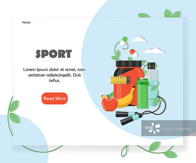 体育网站主页设计模板图片素材