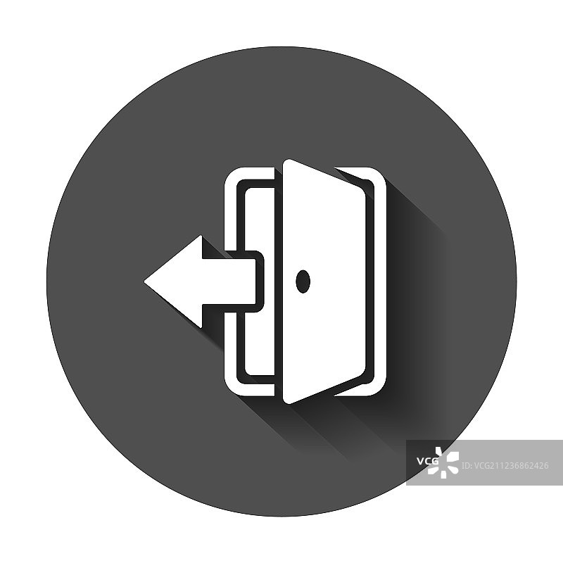 扁平风格的入口门，带长出口门图片素材