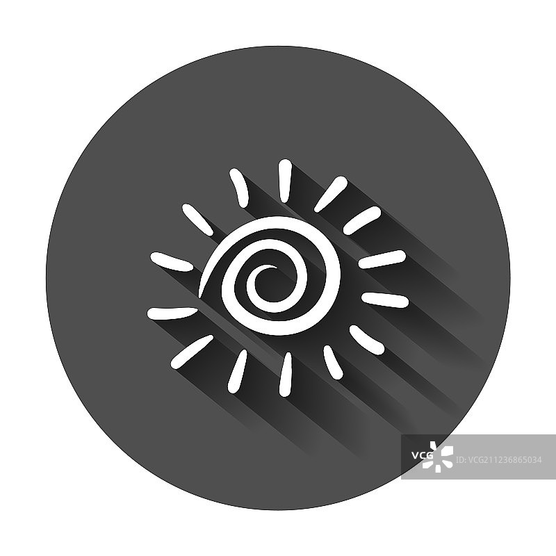 手绘太阳图标素描涂鸦（长款）图片素材