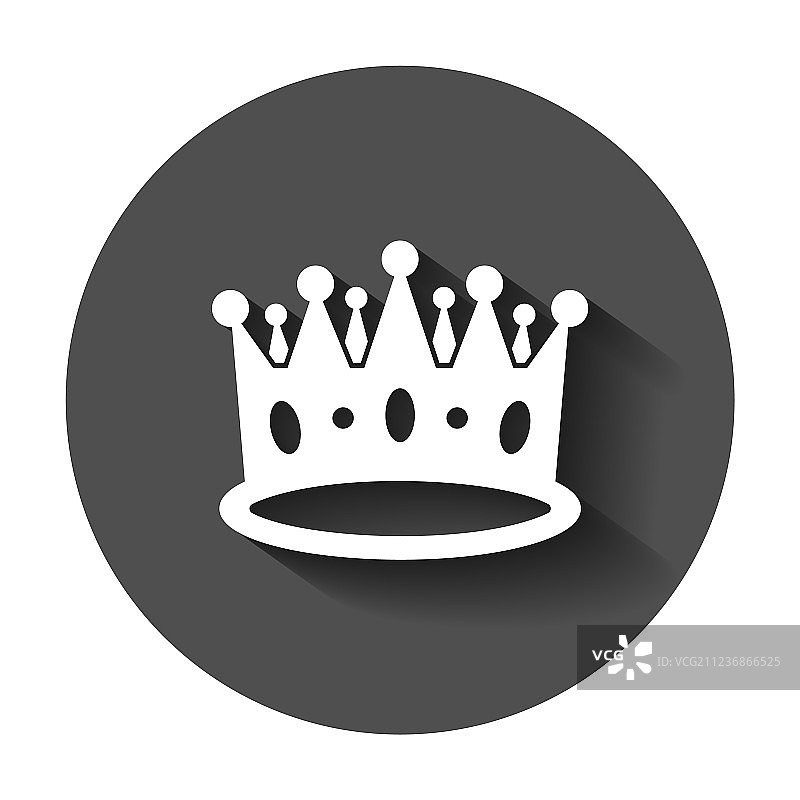 扁平风格皇冠头像图片素材