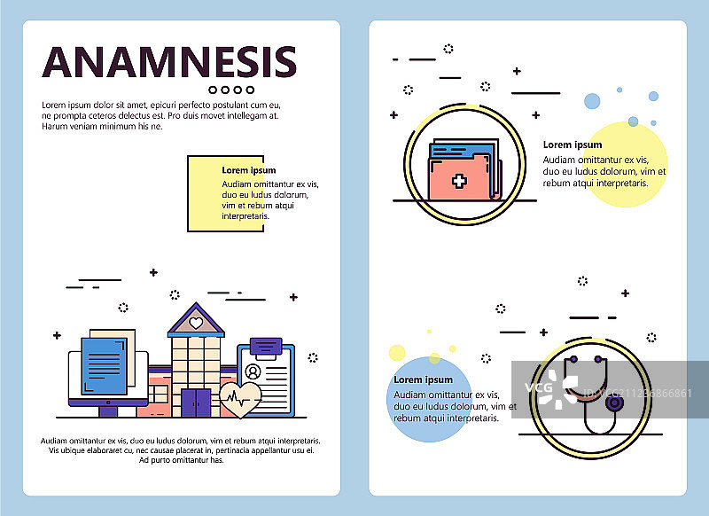 线条艺术失忆症海报banner模板图片素材