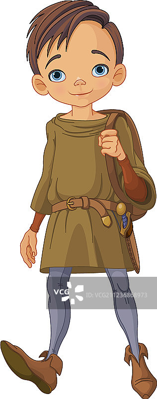 中世纪男孩图片素材