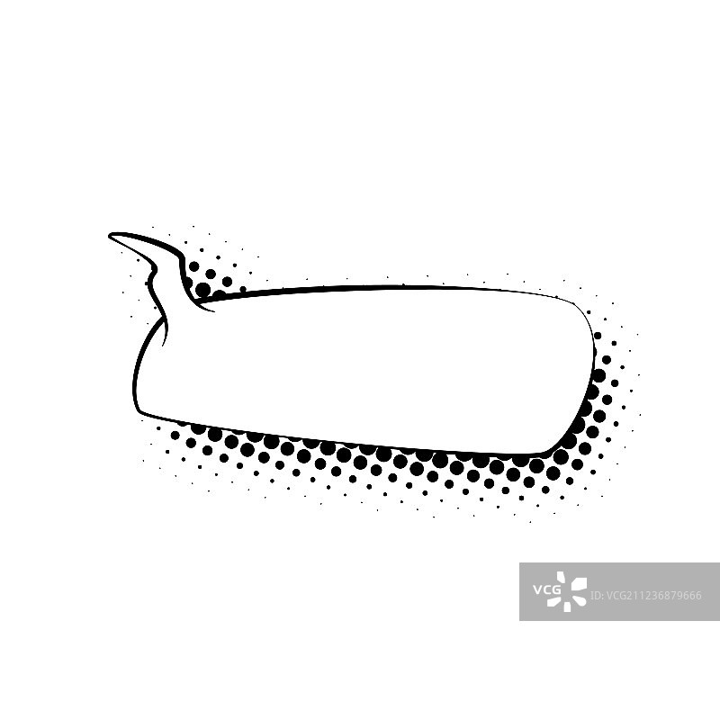 60年代风格的独立对话气泡图片素材