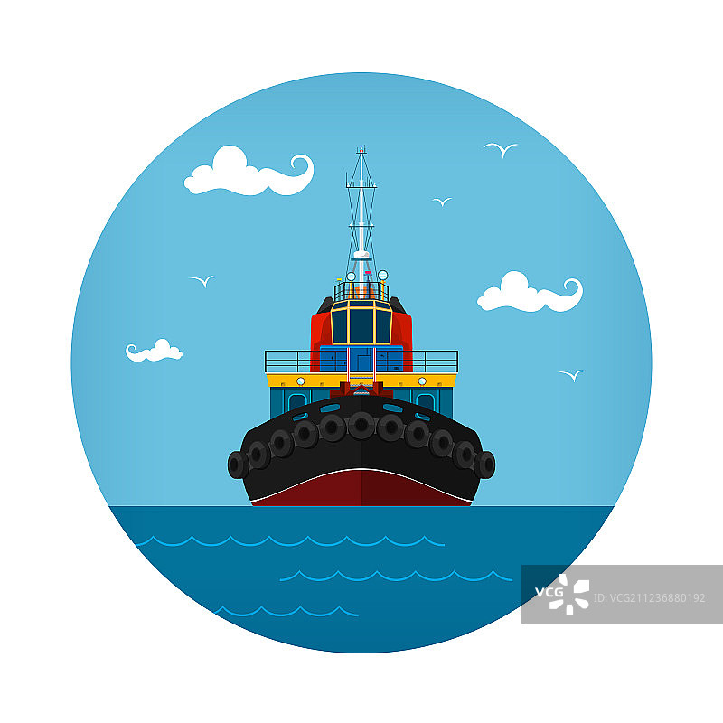 拖船图标图片素材