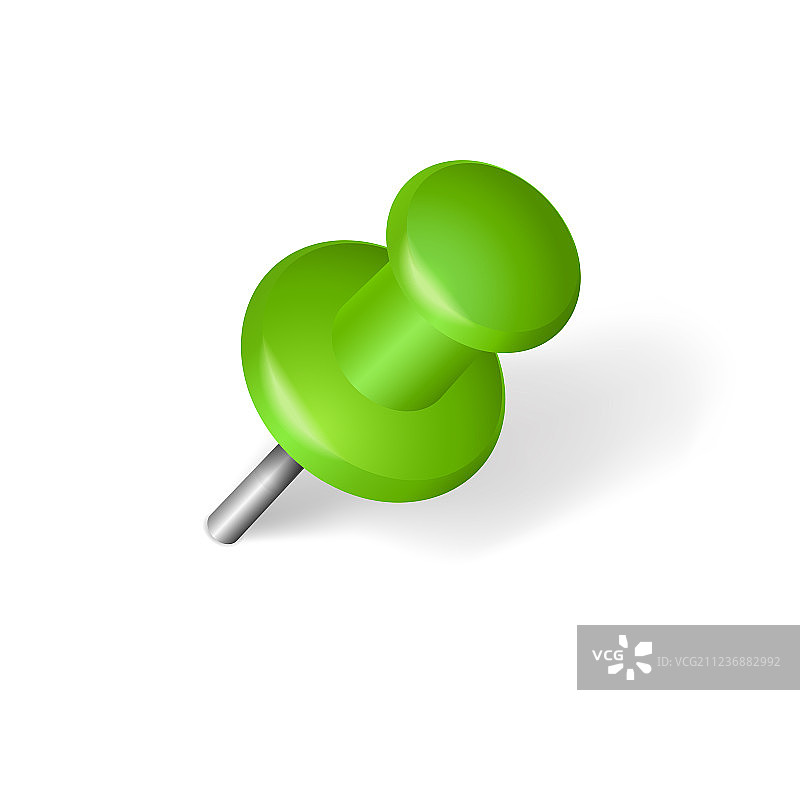 白色背景上的图钉图片素材