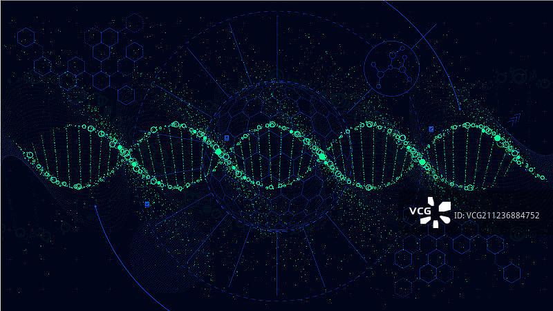 DNA科幻结构未来图片素材