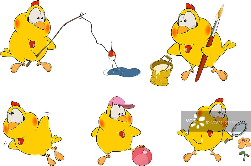 卡通鸡肉剪贴画图片素材