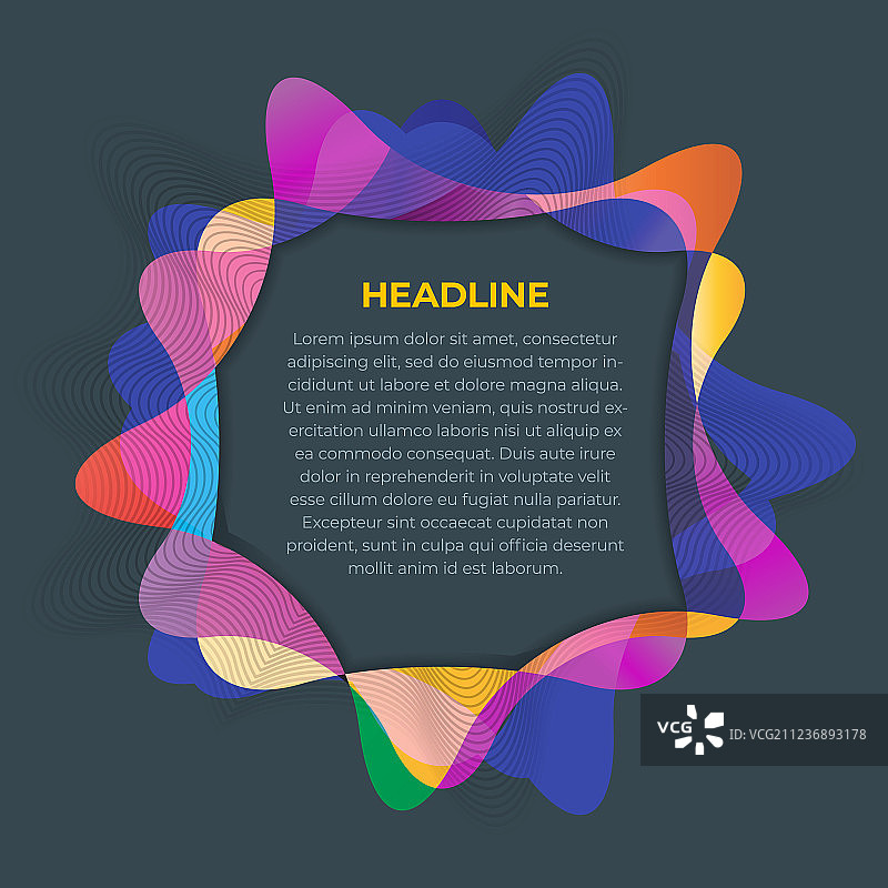 明亮抽象的商务封面模板设计图片素材