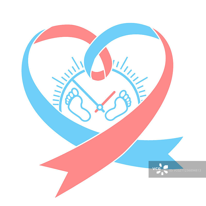 新生儿脚印图标图片素材