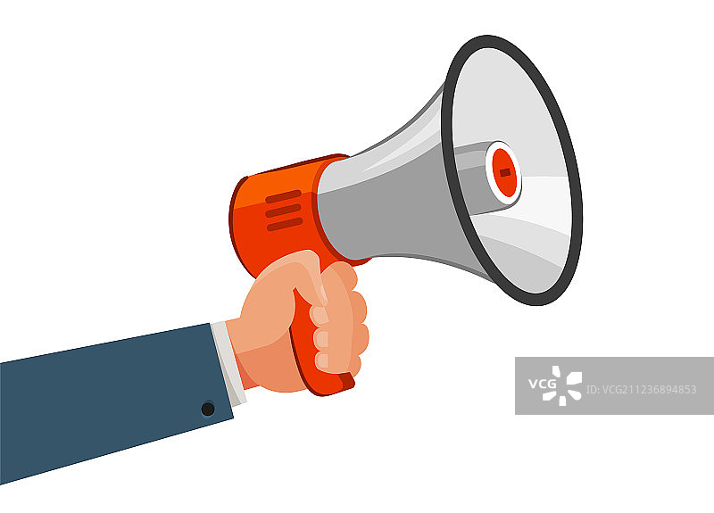 手持扬声器或扩音器广告图片素材