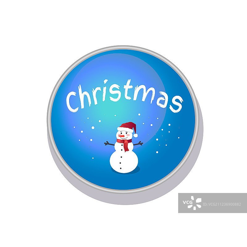 纽扣圣诞节雪人图片素材