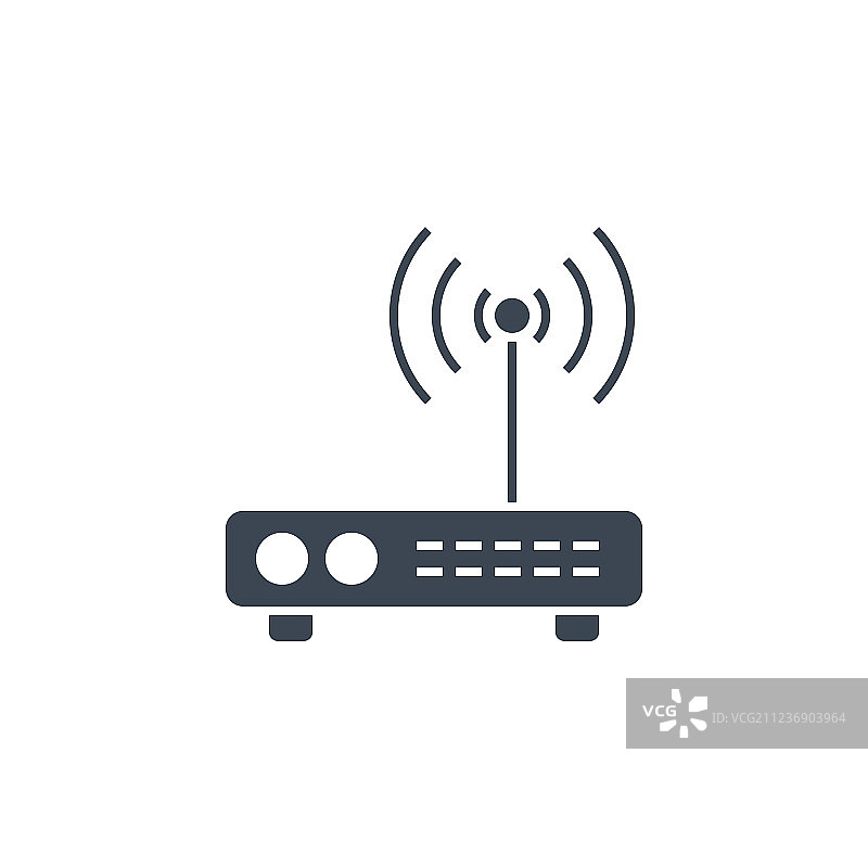 路由器相关的glyph图标图片素材