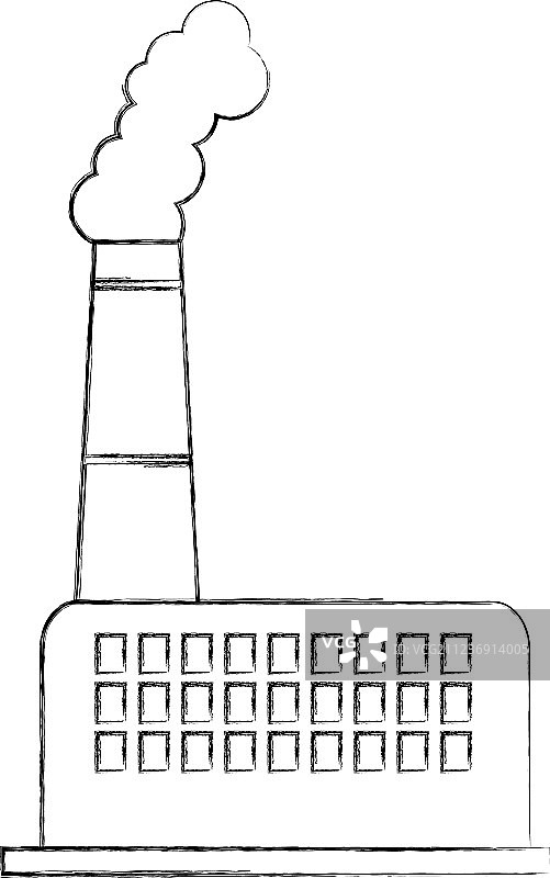 工业工厂建筑与工厂电力图片素材