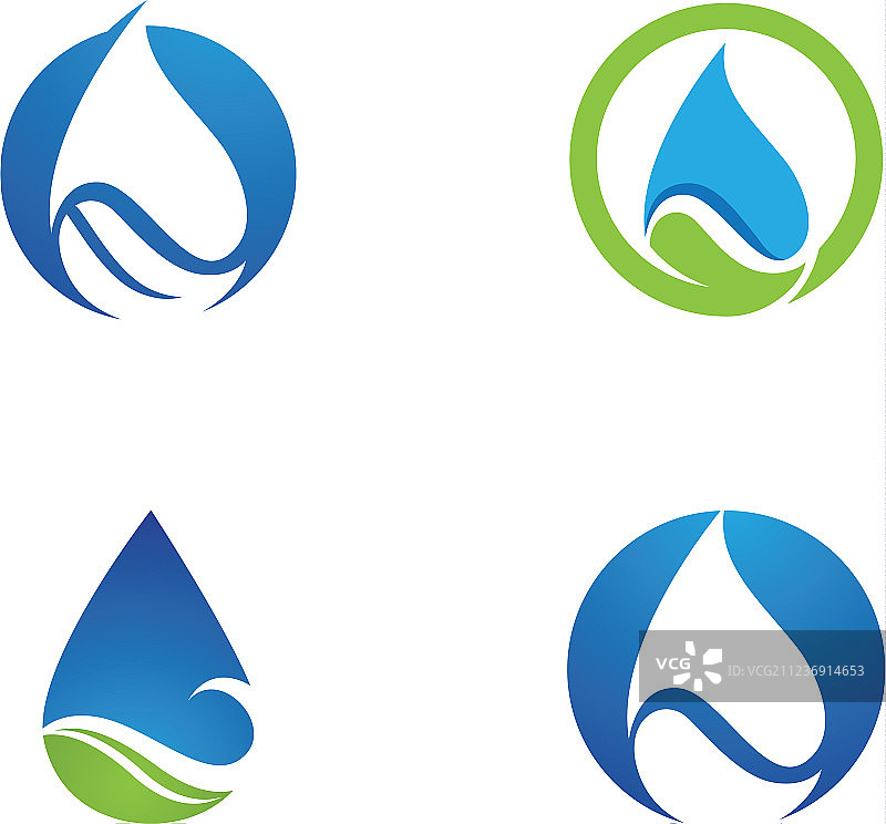 水滴标志模板设计图片素材