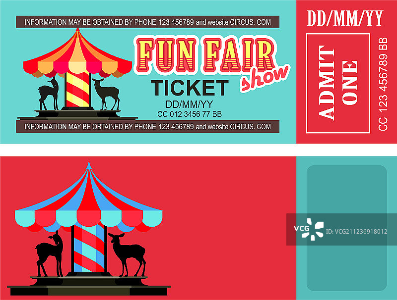 游乐园门票图片素材