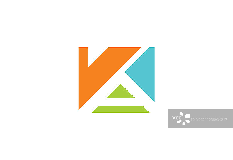 方形字母A标志图片素材