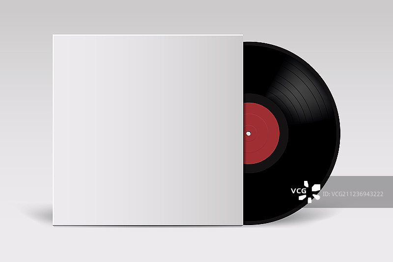 复古封面黑胶唱片模型图片素材