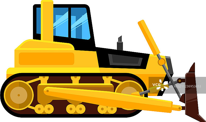 采石场液压推土机图片素材