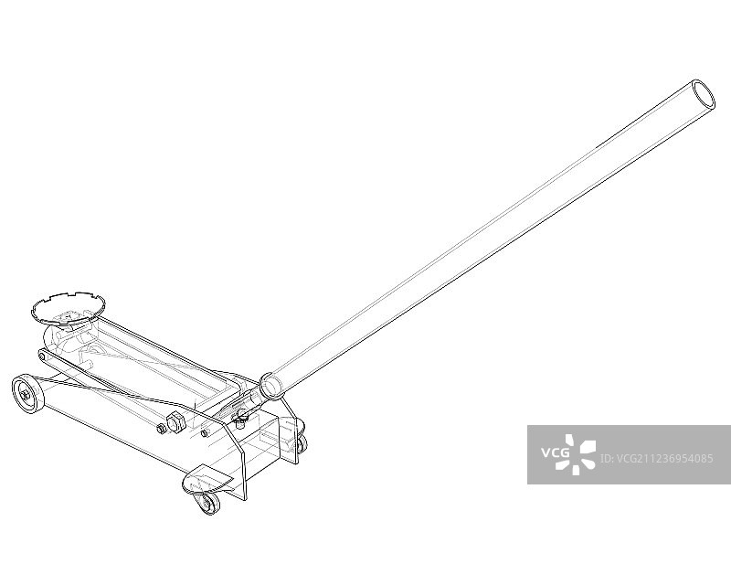 落地式千斤顶轮廓图片素材