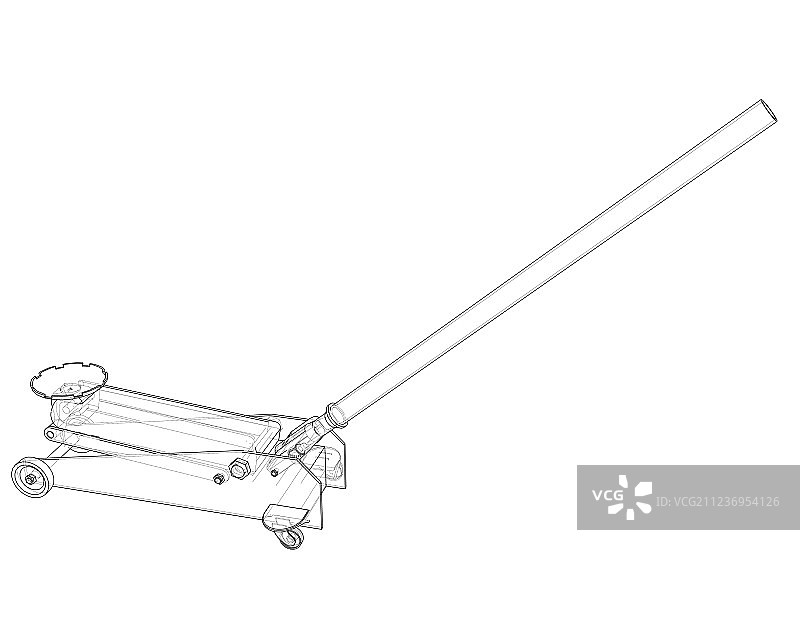 落地式千斤顶轮廓图片素材