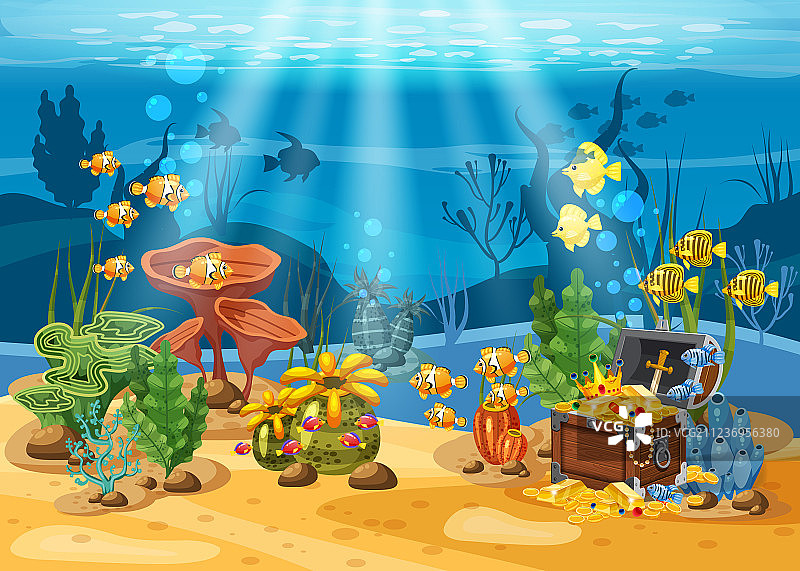 海底的宝箱图片素材