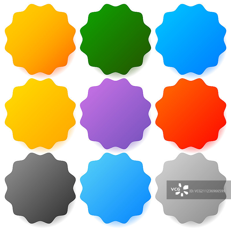 具有现代平滑感的按钮徽章背景图片素材