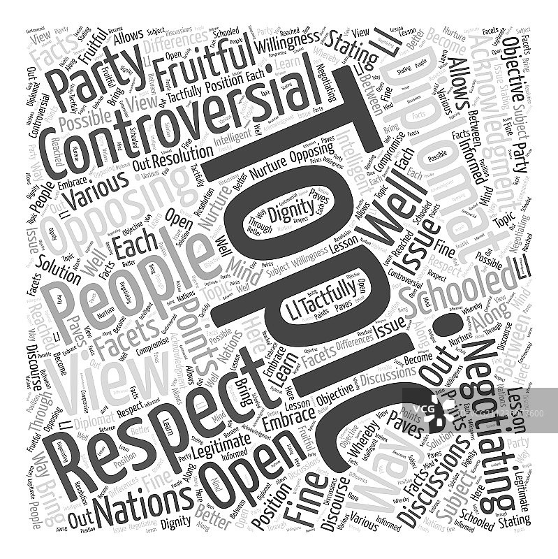 有争议话题的词云概念图片素材