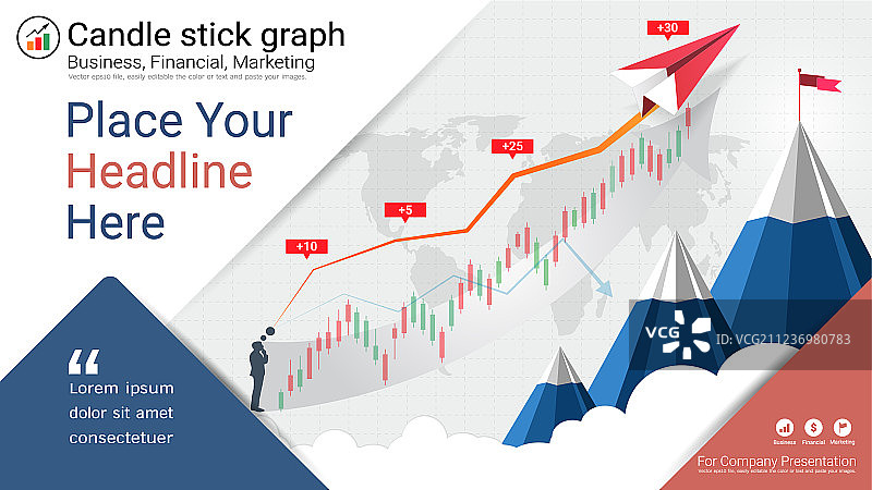 金融与K线图表图片素材