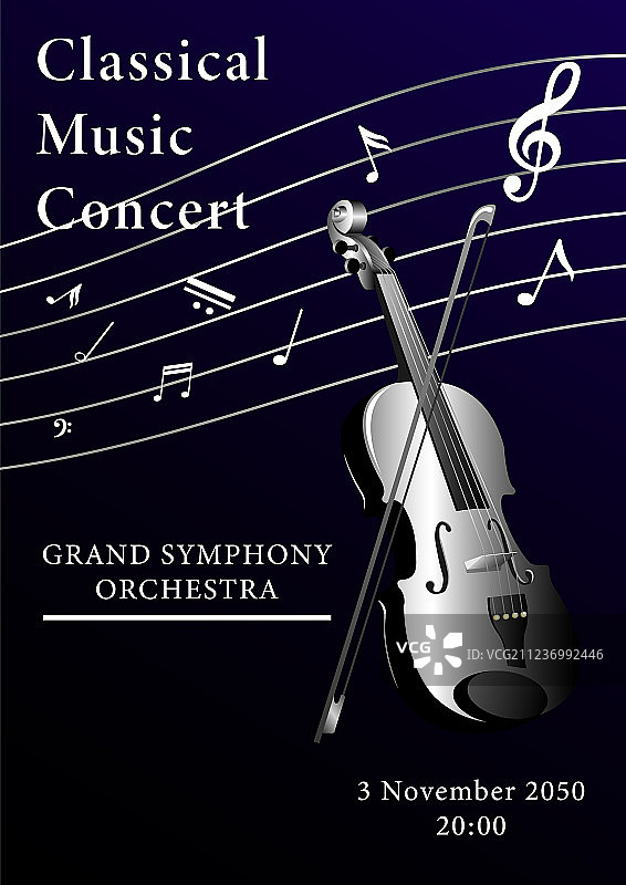 古典音乐海报图片素材