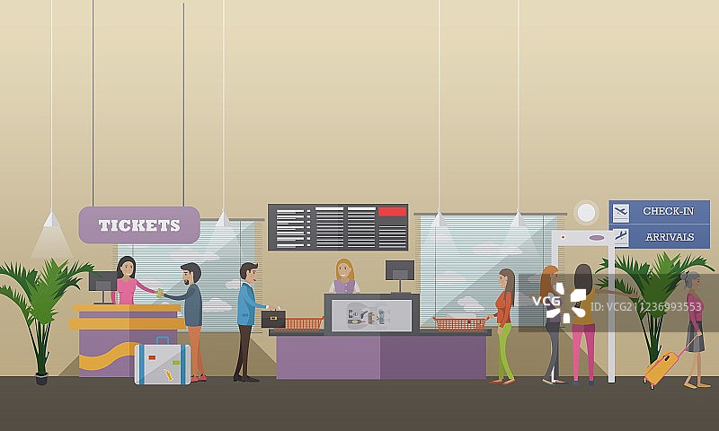 机场的乘客图片素材