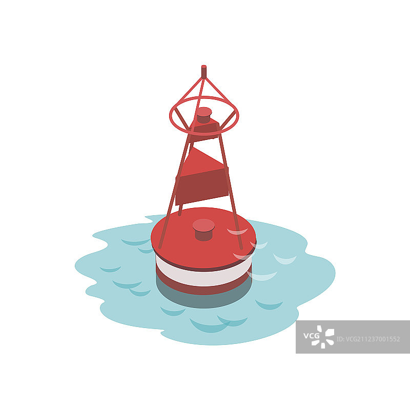 导航浮标2.5D元素图片素材