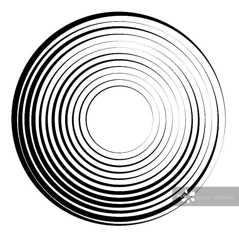 同心圆几何元素径向图片素材