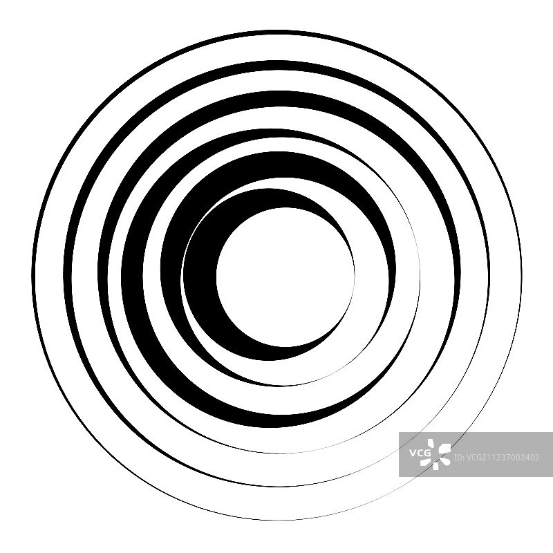 同心圆几何元素径向图片素材