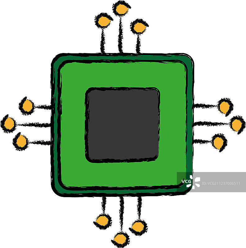 电脑芯片图标图片素材