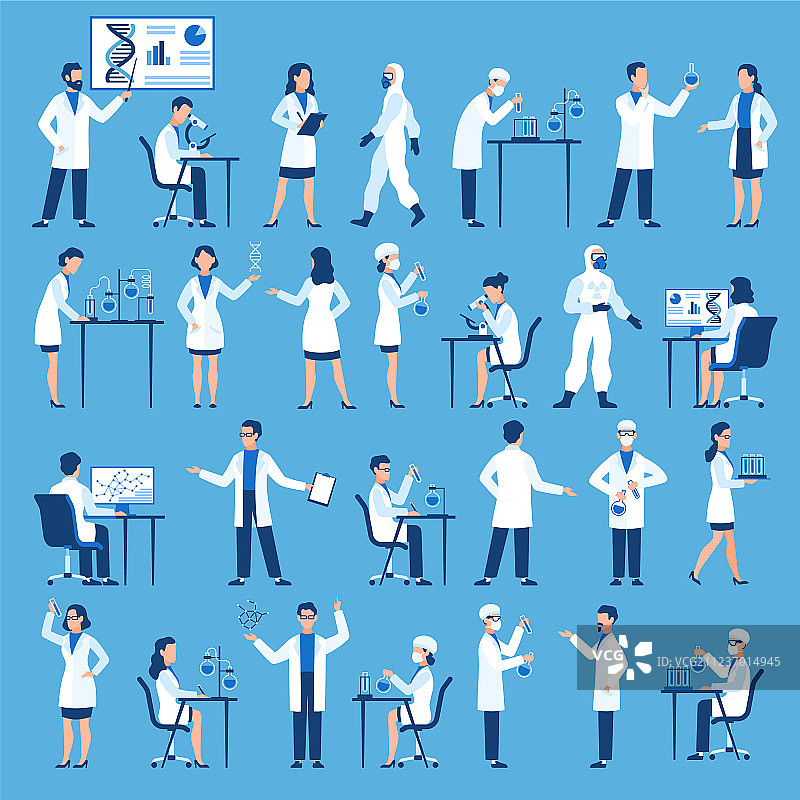 科学领域的科学家和医生团队图片素材