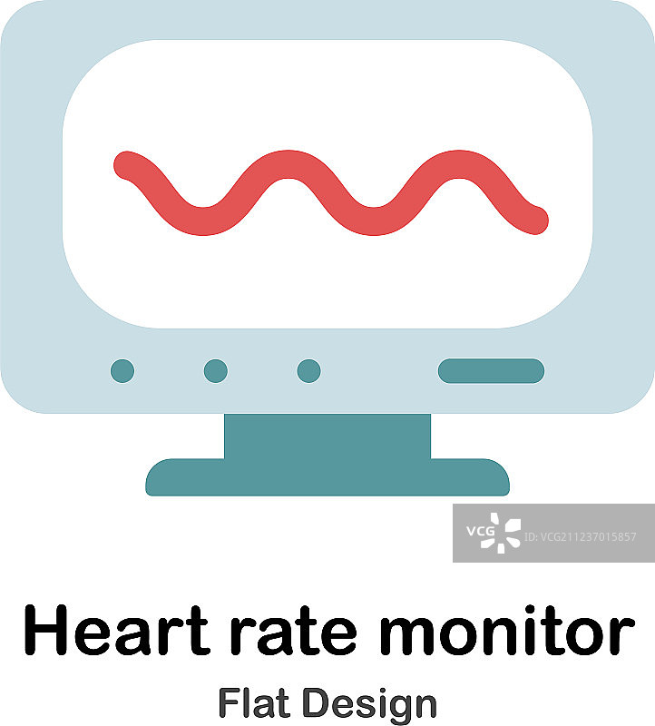 扁平风格心率监测器图片素材