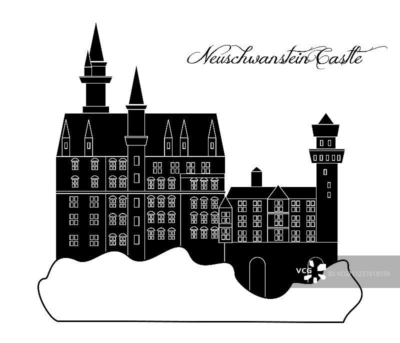 新天鹅堡地标图片素材