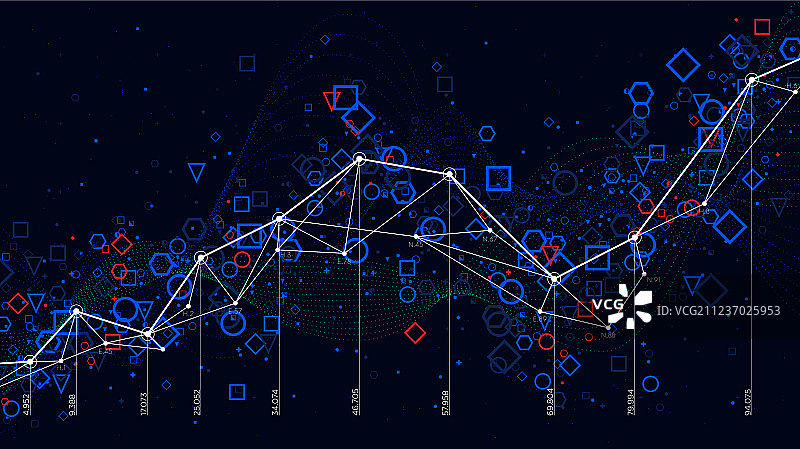 抽象未来主义信息图表商务背景图片素材