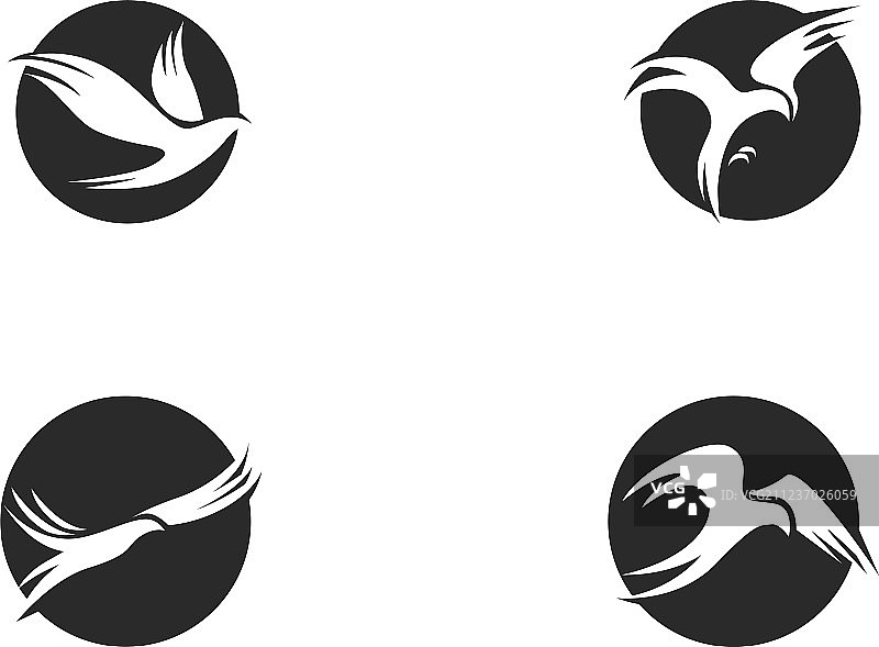 小鸟logo模版图片素材