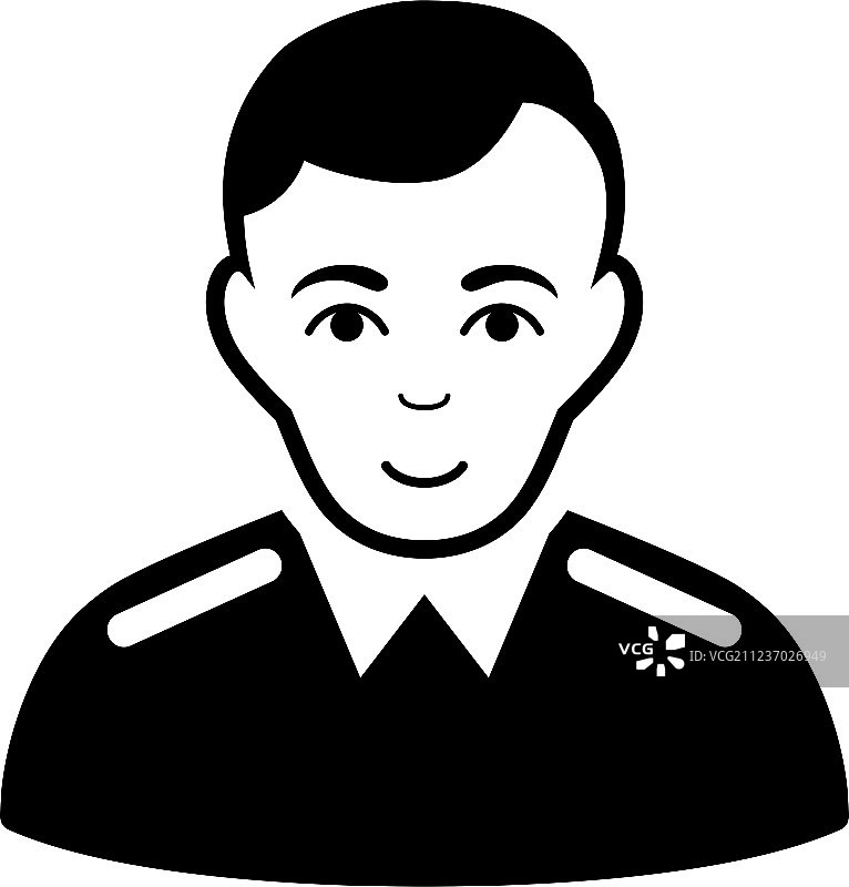 警官扁平图标图片素材