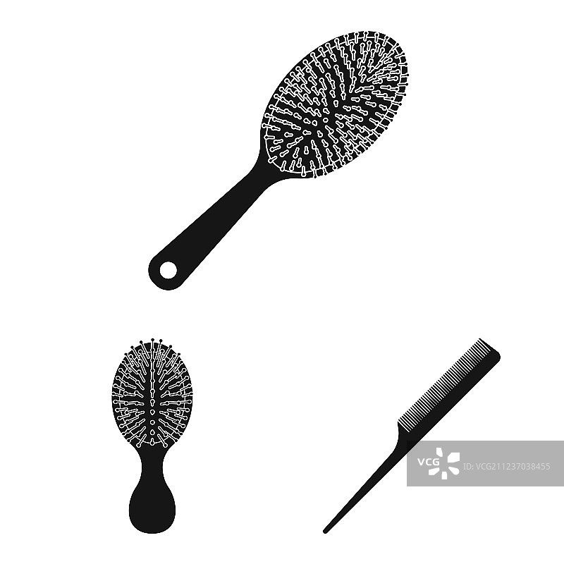 画笔和头发logo图片素材