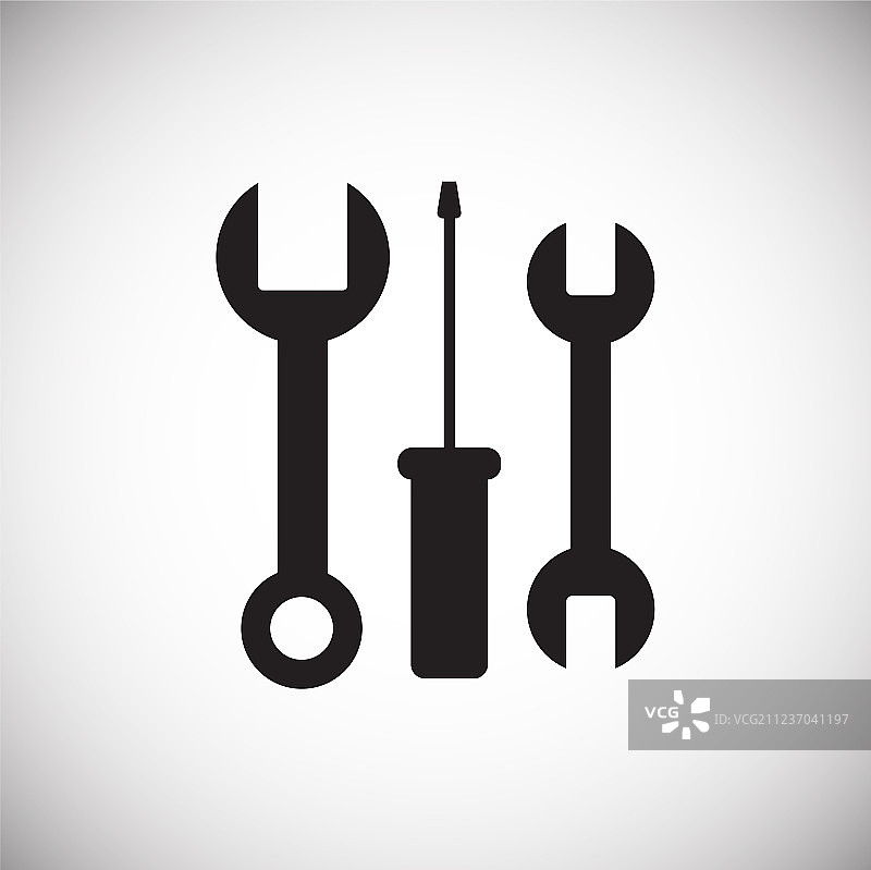 白色背景上的汽车服务图片素材