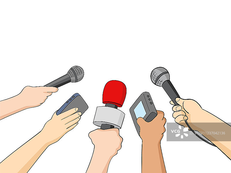 卡通记者图片素材