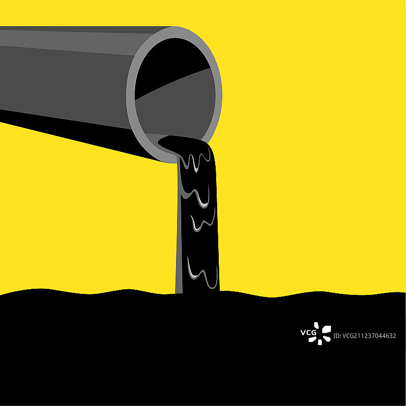 工业废弃物和水污染图片素材